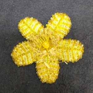 Vintage bead flower pin.